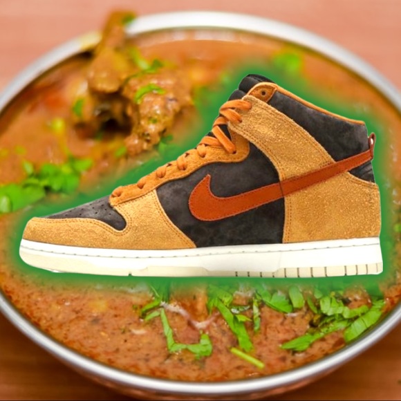 dunk high dark curry